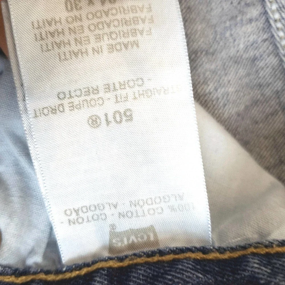 Levi's 501 Button Fly Men's Jeans Size 34